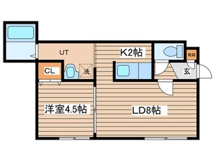 オンフル－ルの物件間取画像